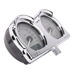 PartzBiz HD TSC-2707-3 - Thrashin Speedometer Gauge Relocation Kit Chrome CF Aluminum Harley FLRT 2015+ PartzBiz HD TSC-2707-3 - Thrashin Speedometer Gauge Relocation Kit Chrome CF Aluminum Harley FLRT 2015+