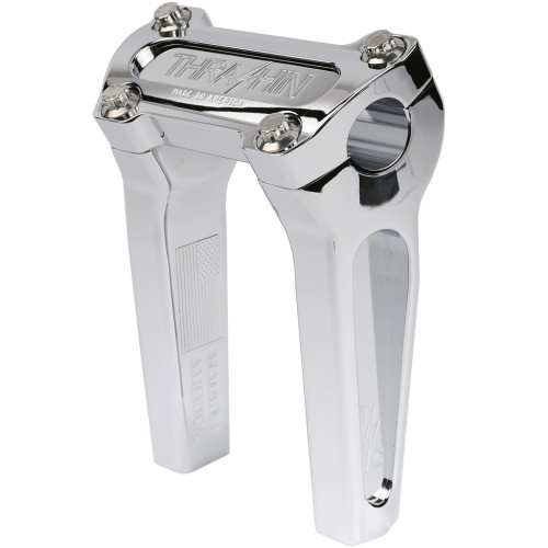 PartzBiz HD: 3492554-Thrashin’ OG Risers 6” Chrome Aluminum Pair Top Clamp 1” Harley Softail 18-21