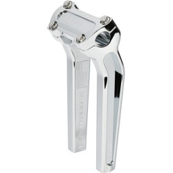 PartzBiz HD TSC-9500-1 - Thrashin’ OG Risers 9.5” Black Gauge Cut Pair Top Clamp 1” Harley Softail 18-21