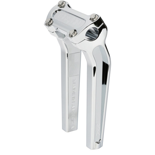 PartzBiz HD: 3492517-Thrashin’ OG Risers 9.5” Chrome Aluminum Pair Top Clamp 1” Harley Softail 18-21