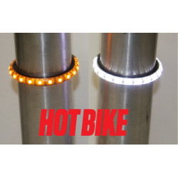 PartzBiz HD TW39AA - Amber Truwrapz™ LED Fork Turn Signals for 39mm Forks PartzBiz HD TW39AA - Amber Truwrapz™ LED Fork Turn Signals for 39mm Forks