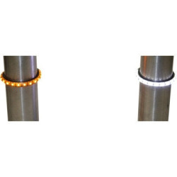 PartzBiz HD TW41AWS - Custom Dynamics TruWRAPZ¬Æ Amber/White Dual LED Fork Lights 39mm TW41AWS 2040-1496 20401496