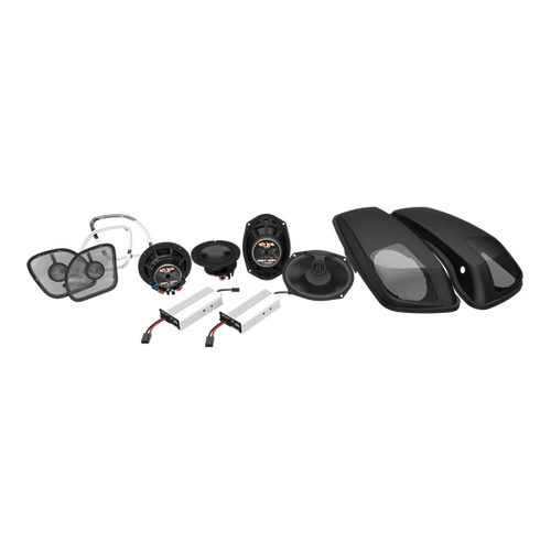 PartzBiz HD: 3486528-Hogtunes WBA 800.4RG Amp Speaker Saddlebag Lid Kit Harley Road Glide FLTR 15+ PartzBiz HD: 3486528-Hogtunes WBA 800.4RG Amp Speaker Saddlebag Lid Kit Harley Road Glide FLTR 15+