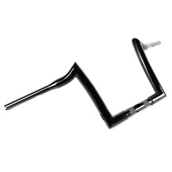 PartzBiz HD hb1825010b - Factory 47 Signature Ape Hanger Handlebars 10” 1-1/4” Black Harley FLTR 15-22
