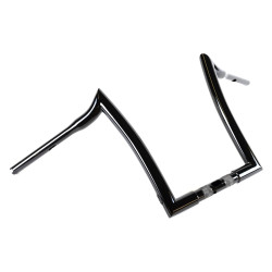 PartzBiz HD hb1825014b - Factory 47 Signature Ape Hanger Handlebars 14” 1-1/4” Black Harley FLTR 15-22
