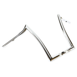 PartzBiz HD hb1825016c - Factory 47 Signature Ape Hanger Handlebars 16” 1-1/4” Chrome Harley FLTR 15-22