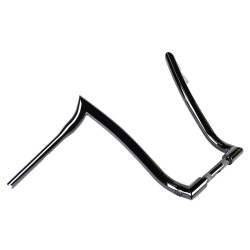 PartzBiz HD hb1905016b - Factory 47 Nomad Ape Hanger Handlebars 1.5 16” Gloss Black Harley Softail