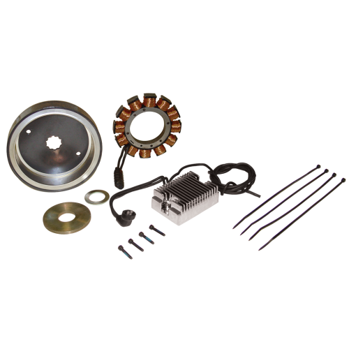 PartzBiz HD: 4425283-32 Amp Charging System Chrome 1970-1999 Harley Evo Shovelhead Big Twin 29985-87 evolution sportster softail 
