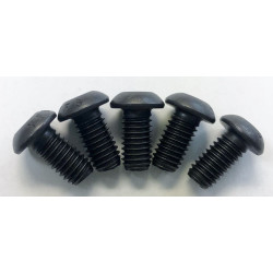 PartzBiz HD EP-BLK-ROTOR-RR - 5 Black Harley Rear Brake Rotor Bolts Softail Dyna Touring HD 3/8"-16 X 3/4"