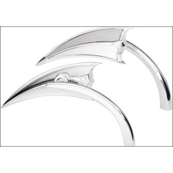 PartzBiz HD AN13-060 - Arlen Ness Micro Chrome Scoop Left Side Mirror Harley or Metric EACH | 13-060 PartzBiz HD AN13-060 - Arlen Ness Micro Chrome Scoop Left Side Mirror Harley or Metric EACH | 13-060