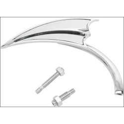 PartzBiz HD AN13-061 - Arlen Ness Micro Chrome Scoop Right Side Mirror Harley or Metric EACH | 13-061 PartzBiz HD AN13-061 - Arlen Ness Micro Chrome Scoop Right Side Mirror Harley or Metric EACH | 13-061