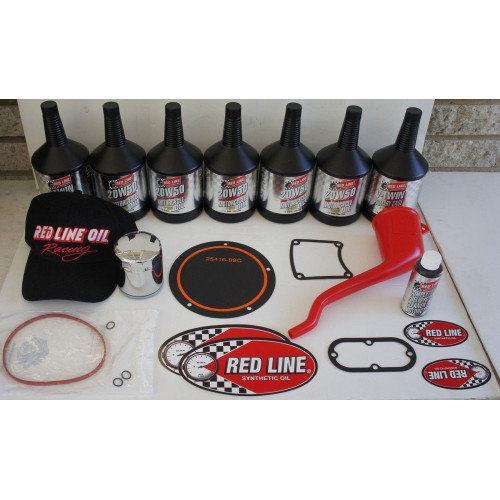 PartzBiz HD: 4425174-84-17 Harley EVO & Big Twin Red Line Oil PowerPack Kit 20W50 w/ Gaskets & Filter 90226 PartzBiz HD: 4425174-84-17 Harley EVO & Big Twin Red Line Oil PowerPack Kit 20W50 w/ Gaskets & Filter 90226