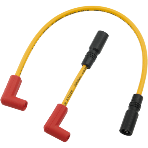 PartzBiz HD: 4425065-Accel Yellow 8MM Spark Plug Wire Set For Harley-Davidson Dyna Glide 1999-2013 - 171097-Y PartzBiz HD: 4425065-Accel Yellow 8MM Spark Plug Wire Set For Harley-Davidson Dyna Glide 1999-2013 - 171097-Y