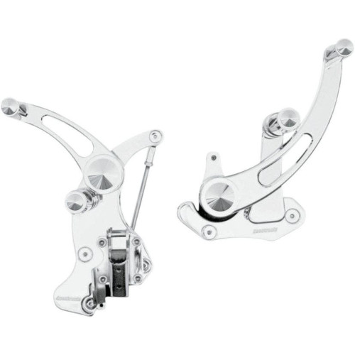 PartzBiz HD: 4424973-Accutronix FC405-SSC Slotted Chrome Plus +6 Forward Controls Harley 14-18 FLH/T | FC405-SSC PartzBiz HD: 4424973-Accutronix FC405-SSC Slotted Chrome Plus +6 Forward Controls Harley 14-18 FLH/T | FC405-SSC