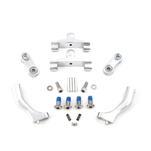 PartzBiz HD: 4424991-Adjustable 27-1522 Passenger Floorboard Mounting Brackets Set Harley Touring 19-18