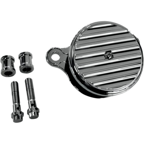 PartzBiz HD: 4424940-Joker Machine Chrome Finned Performance Air Cleaner Harley Twin Cam 99-15 | 02-142C