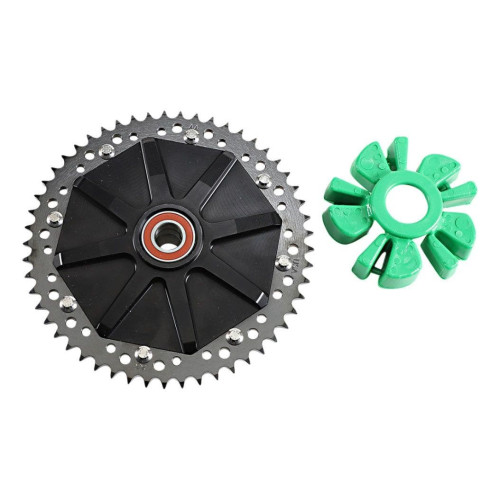 PartzBiz HD: 4424832-Alloy Art Black Cush Drive Carrier 51T Chain Conversion Harley Touring 09-20 PartzBiz HD: 4424832-Alloy Art Black Cush Drive Carrier 51T Chain Conversion Harley Touring 09-20