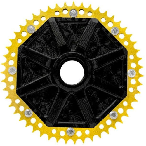 PartzBiz HD: 4424819-Alloy Art G2UCC51-12 Gold Cush Drive Carrier 51T Chain Conversion System Univ