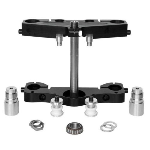 PartzBiz HD: 4424693-American Suspension 49MM Bolt On Triple Tree Kit 23" Wheel Raked Harley FLH/T 14-17 TK23/14