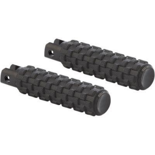 PartzBiz HD: 4424394-Arlen Ness 07-956 Black Billet Air Trax Fusion Footpegs Harley M8 Softail 18-Up