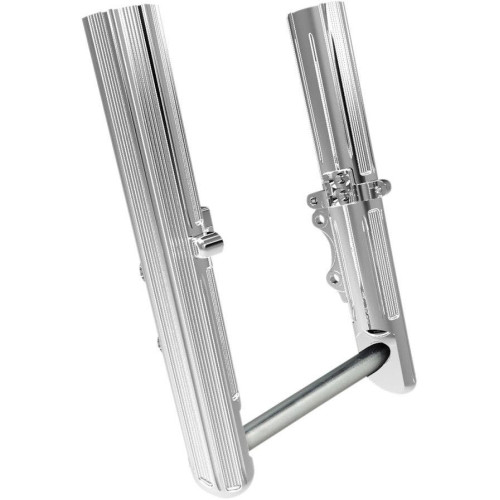 PartzBiz HD: 4424323-Arlen Ness 10 Gauge ขาร้อน Chrome Dual Side Disc Lower Sliders Harley 14-16 | 40-517 PartzBiz HD: 4424323-Arlen Ness 10 Gauge ขาร้อน Chrome Dual Side Disc Lower Sliders Harley 14-16 | 40-517