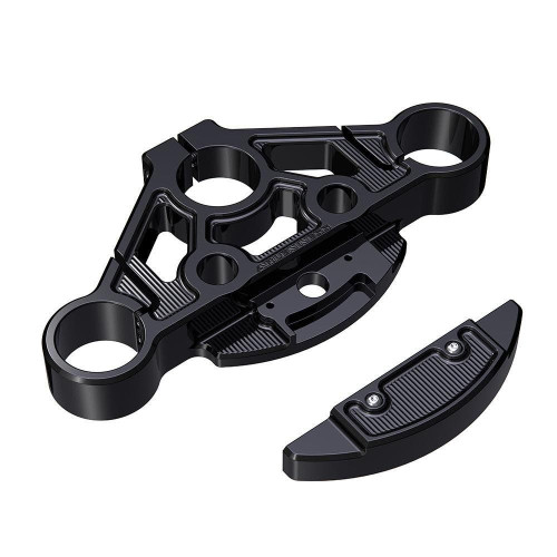 PartzBiz HD: 4424289-Arlen Ness 130-000 Black Method Top Triple Tree Harley Road Glide 15-Up
