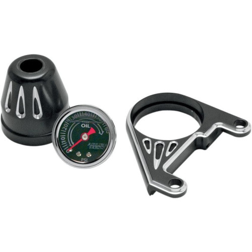 PartzBiz HD: 4424295-Arlen Ness 15-668 Black Deep Cut Oil Pressure Gauge Kit Harley Twin Cam 99-17 PartzBiz HD: 4424295-Arlen Ness 15-668 Black Deep Cut Oil Pressure Gauge Kit Harley Twin Cam 99-17