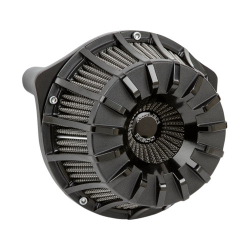 PartzBiz HD: 4424206-Arlen Ness 18-993 Black Inverted Series 15-Spoke Air Cleaner Filter Breather 99-17 Harley Davidson Twin Cam Touring Bagger Dresser Softail Dyna FXD FLST FXST FLHT FLHX FLTR FLHR 264335 1010-2489 10102489