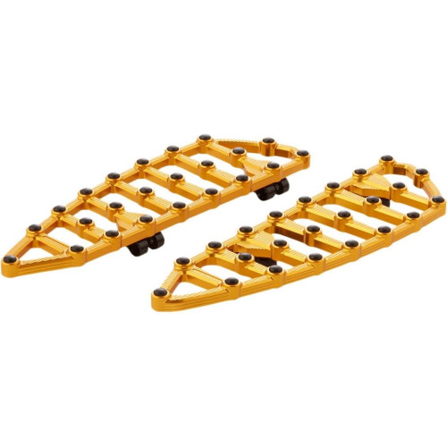 PartzBiz HD: 4424135-Arlen Ness 410-010 Gold MX Billet Driver Floorboards Harley Softail M8 18-20 PartzBiz HD: 4424135-Arlen Ness 410-010 Gold MX Billet Driver Floorboards Harley Softail M8 18-20