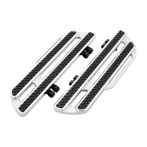 PartzBiz HD: 4424140-Arlen Ness 410-017 แผ่นปูพื้นไดรเวอร์ Chrome Method Harley Touring 99-Up