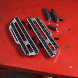 PartzBiz HD AN410-019 - Arlen Ness 410-019 Chrome Method Driver Floorboards Harley Softail 17-Up