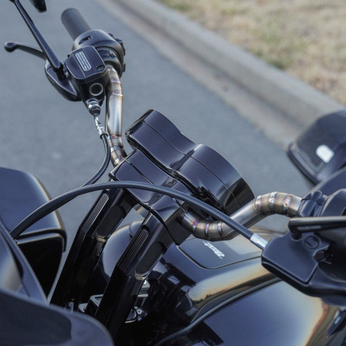 PartzBiz HD: 4424070-Arlen Ness 520-032 Black Method Handlebar Riser 10" Harley Road Glide 15-Up