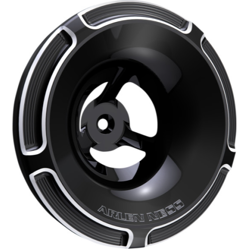 PartzBiz HD: 4424063-Arlen Ness 601-002 ฝาครอบเครื่องฟอกอากาศแบบ Beveled Velocity สีดำ