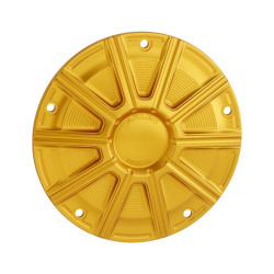 PartzBiz HD AN700-020 - Arlen Ness 700-020 ทอง 10-Gauge Derby Cover Billet Harley Twin Cam 99-17