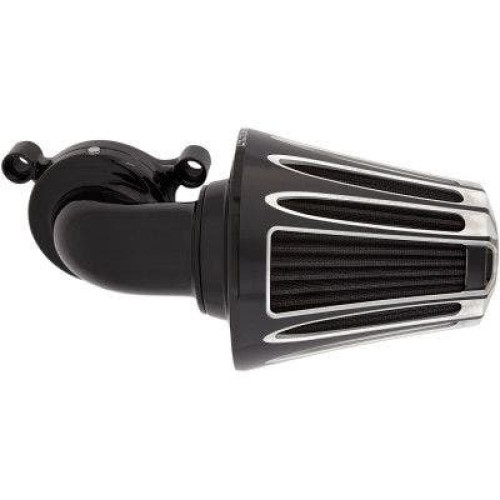PartzBiz HD: 4424026-Arlen Ness 81-037 Black Aluminum Deep Cut Monster Sucker Air Cleaner Harley M8 Softail Touring