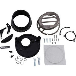 PartzBiz HD AN81-312 - Arlen Ness 81-312 Titanium Sidekick Monster Sucker Air Cleaner Harley Twin Cam 08-17 Touring Softail M8 Milwaukee