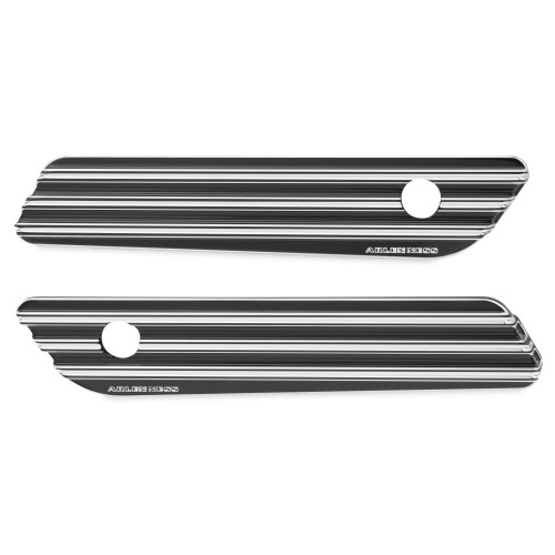 PartzBiz HD: 4423923-Arlen Ness Black 10 Gauge Saddlebag Latch Hinge Covers for Harley 14-16 | 03-608 PartzBiz HD: 4423923-Arlen Ness Black 10 Gauge Saddlebag Latch Hinge Covers for Harley 14-16 | 03-608