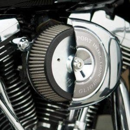 PartzBiz HD: 4423940-Arlen Ness Black Backing Plate Stainless Filter Stage 1 Big Sucker Air Cleaner for 88-13 | 18-574