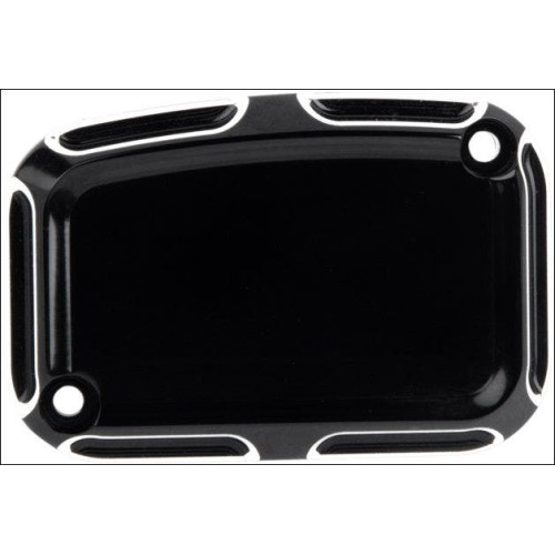 PartzBiz HD: 4423881-Arlen Ness ฝาครอบแม่ปั๊มเบรคหลัง Beveled Black Harley 08-16 | 03-411