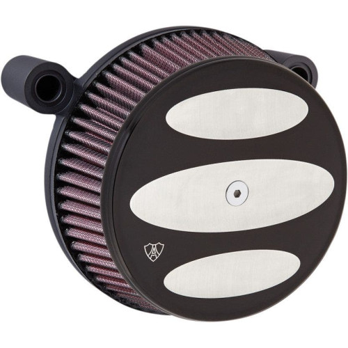 PartzBiz HD: 4423899-Arlen Ness Black Big Sucker Stage I Air Cleaner w/ Scalloped Cover M8 17-18 | 18-340 PartzBiz HD: 4423899-Arlen Ness Black Big Sucker Stage I Air Cleaner w/ Scalloped Cover M8 17-18 | 18-340