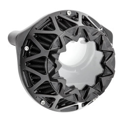 PartzBiz HD AN600-042 - Arlen Ness All Black Crossfire Performance Intake Air Cleaner Harley M8 17-Up
