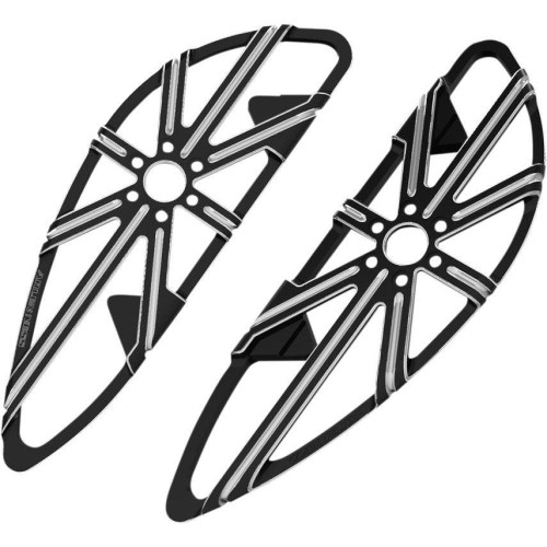 PartzBiz HD: 4423873-Arlen Ness Black Cut 10 Gauge Driver Rider Front Floorboards Harley FLH ST FLD | 06-861 PartzBiz HD: 4423873-Arlen Ness Black Cut 10 Gauge Driver Rider Front Floorboards Harley FLH ST FLD | 06-861