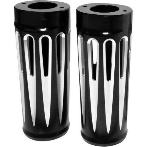 PartzBiz HD: 4423877-Arlen Ness Black Deep Cut +2 Extended Foot Boots Slider Covers Harley FL 14-15 | 20-029 PartzBiz HD: 4423877-Arlen Ness Black Deep Cut +2 Extended Foot Boots Slider Covers Harley FL 14-15 | 20-029