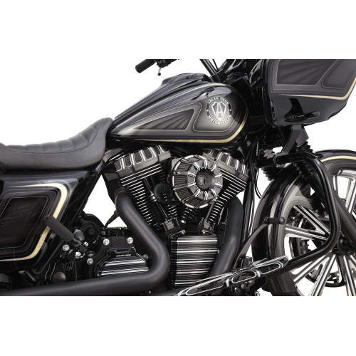 PartzBiz HD: 4423823-Arlen Ness Black Inverted Series 10-Gauge Stage 1 Air Cleaner Harley FLH 08-15 | 18-941 PartzBiz HD: 4423823-Arlen Ness Black Inverted Series 10-Gauge Stage 1 Air Cleaner Harley FLH 08-15 | 18-941