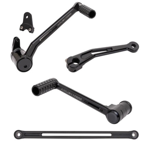 PartzBiz HD: 4423797-Arlen Ness Black SpeedLiner Toe Brake Shift Foot Controls Harley FLH 00-07 | 420-103 & 420-027 PartzBiz HD: 4423797-Arlen Ness Black SpeedLiner Toe Brake Shift Foot Controls Harley FLH 00-07 | 420-103 & 420-027