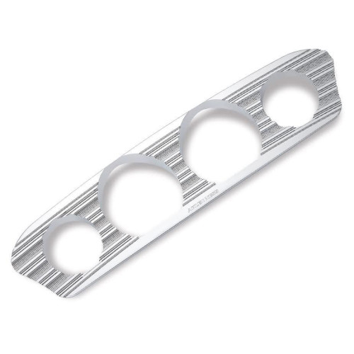 PartzBiz HD: 4423788-Arlen Ness Chrome 10 Gauge Inner Fairing Dash Trim Harley FLH/T 14-16 Batwing | 30-340