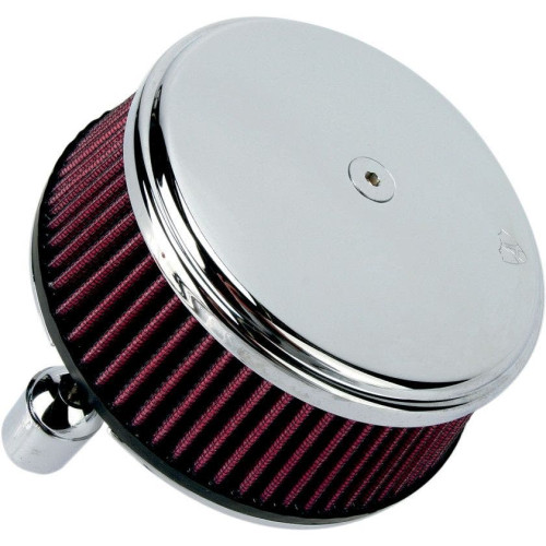 PartzBiz HD: 4423669-Arlen Ness Chrome Stage 1 Big Sucker Air Filter w/ Cover Harley XL 91-16 | 18-324