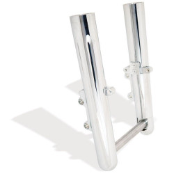 PartzBiz HD AN06-524 - Arlen Ness Hot Fork ขาล่าง Sliders Single Side Deep Cut Chrome Harley 08-13 | 06-524