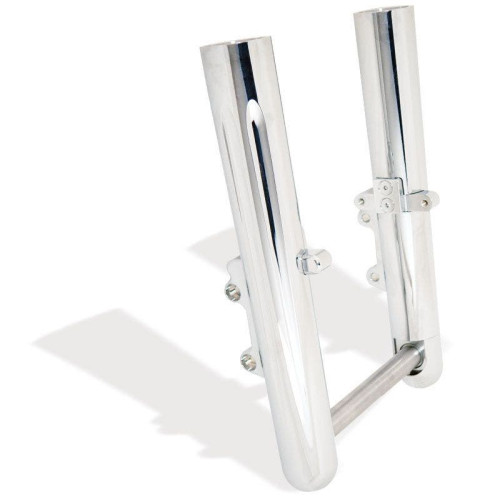PartzBiz HD: 4423617-Arlen Ness Hot Fork ขาล่าง Sliders Single Side Deep Cut Chrome Harley 08-13 | 06-524