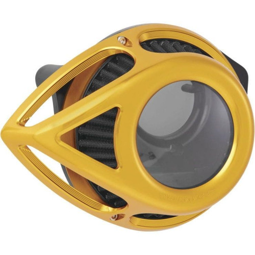 PartzBiz HD: 4423575-Arlen Ness Gold Clear Tear Teardrop Stage 1 Air Cleaner for Harley Twin Cam 99-17 18-912 PartzBiz HD: 4423575-Arlen Ness Gold Clear Tear Teardrop Stage 1 Air Cleaner for Harley Twin Cam 99-17 18-912